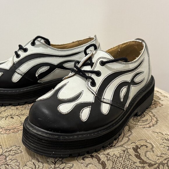 9.5 RARE 90s flame creeper shoes with hidden storage (covered by the insole)